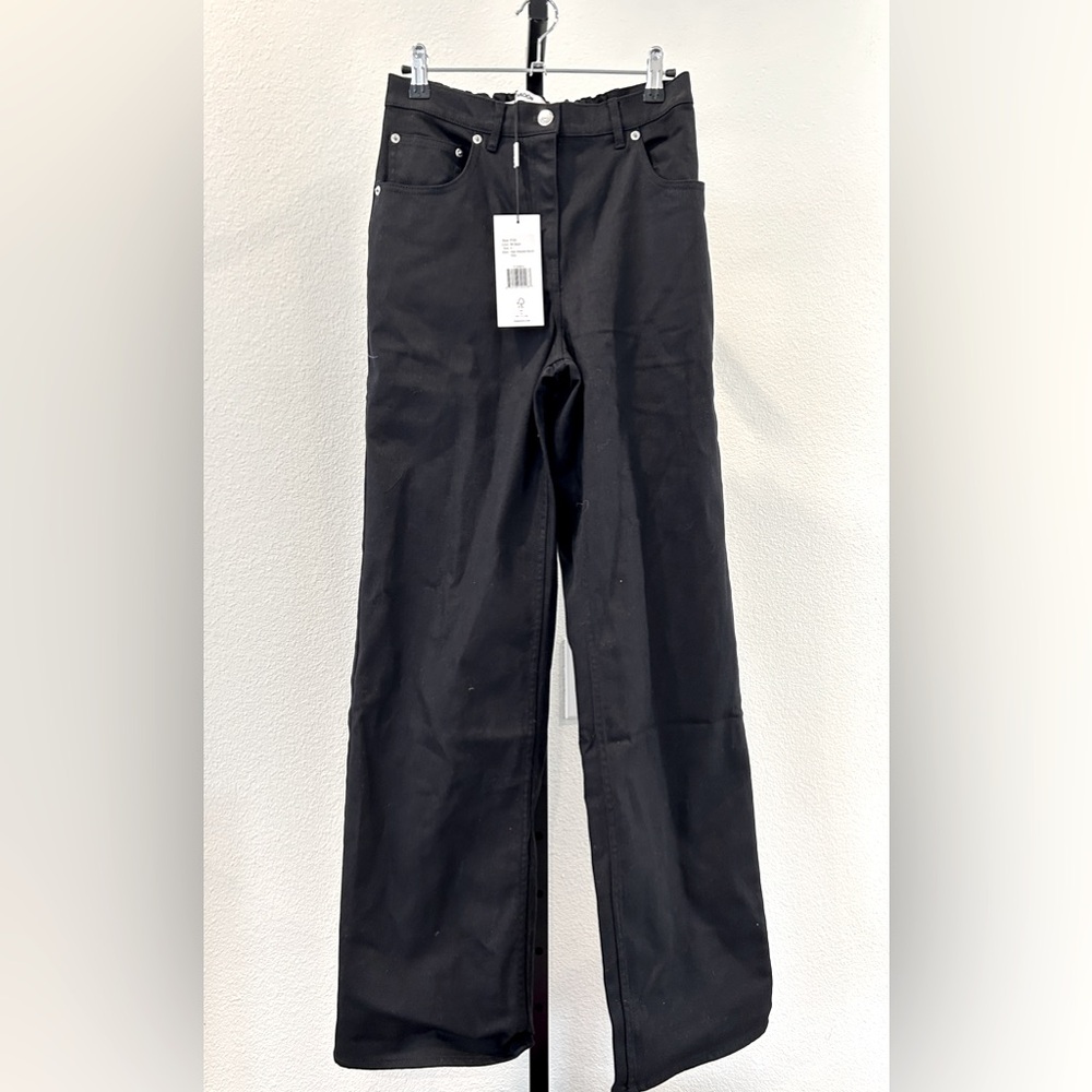 Thakoon High Waisted Denim Pants with Elastic Waist, Size 4, New with Tag